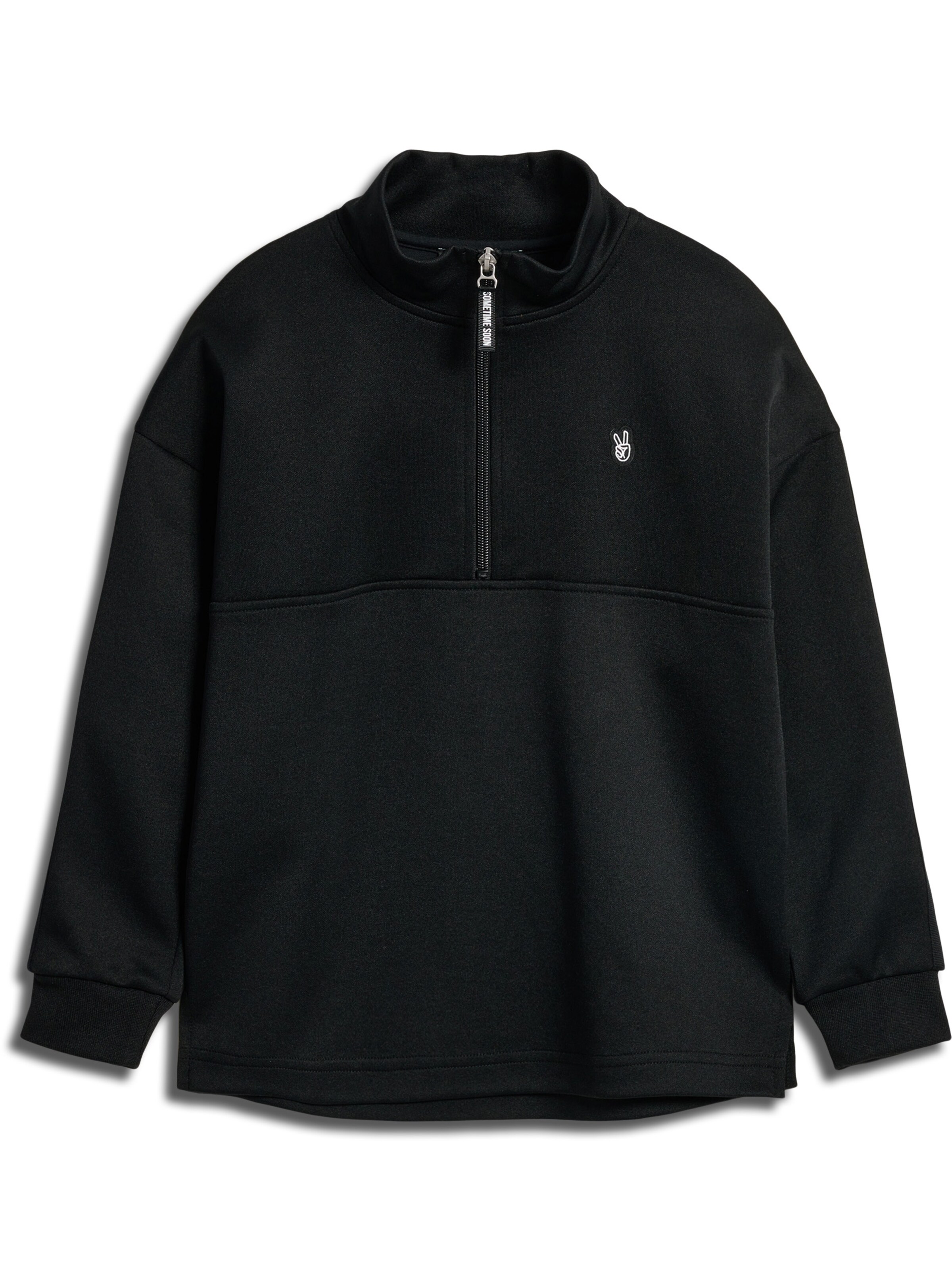 SOMETIME SOON Sweatshirt in Schwarz: Vorderseite