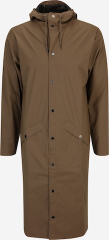 Manteau mi-saison RAINS en marron : devant