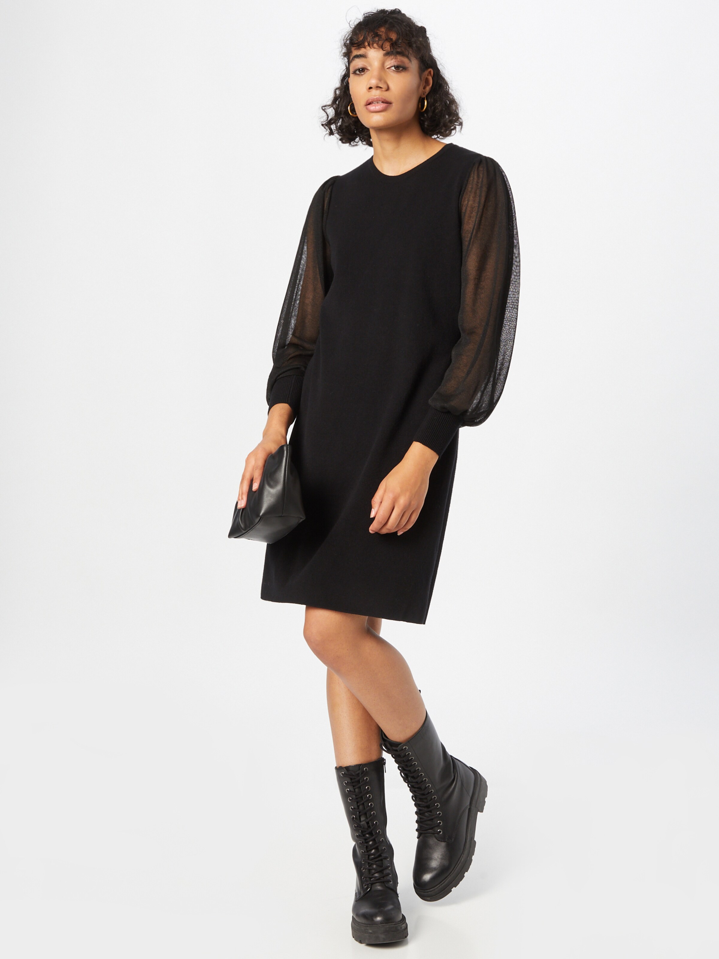 Frauen Große Größen Riani Kleid in Schwarz - PU09547 Frauen Große Größen Riani Kleid in Schwarz - PU09547