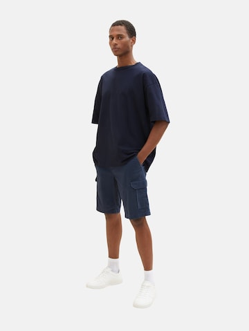 TOM TAILOR Regular Cargo Pants in Blue