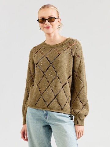 Pullover di monari in verde: frontale