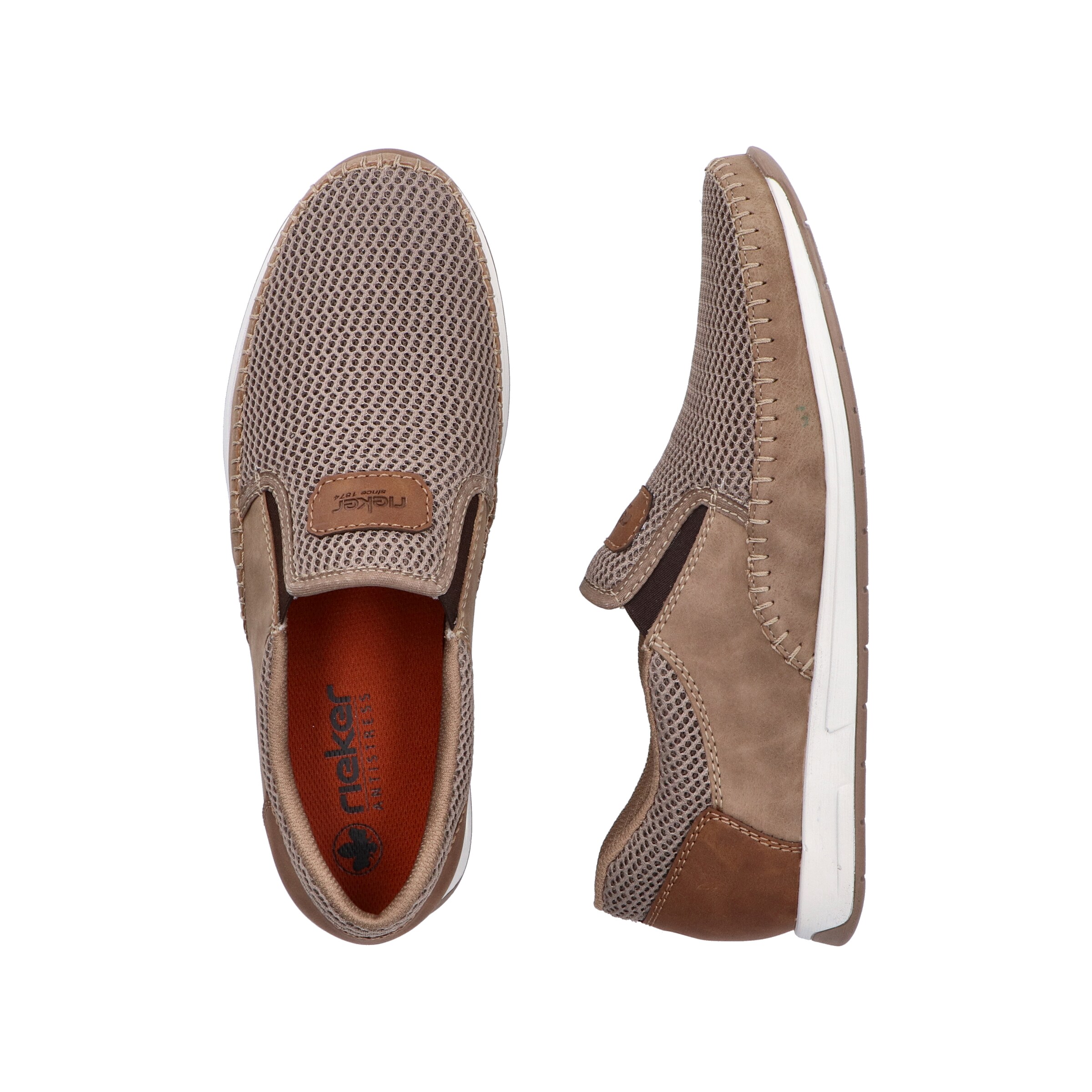 Chaussure basse '11954' Rieker en beige