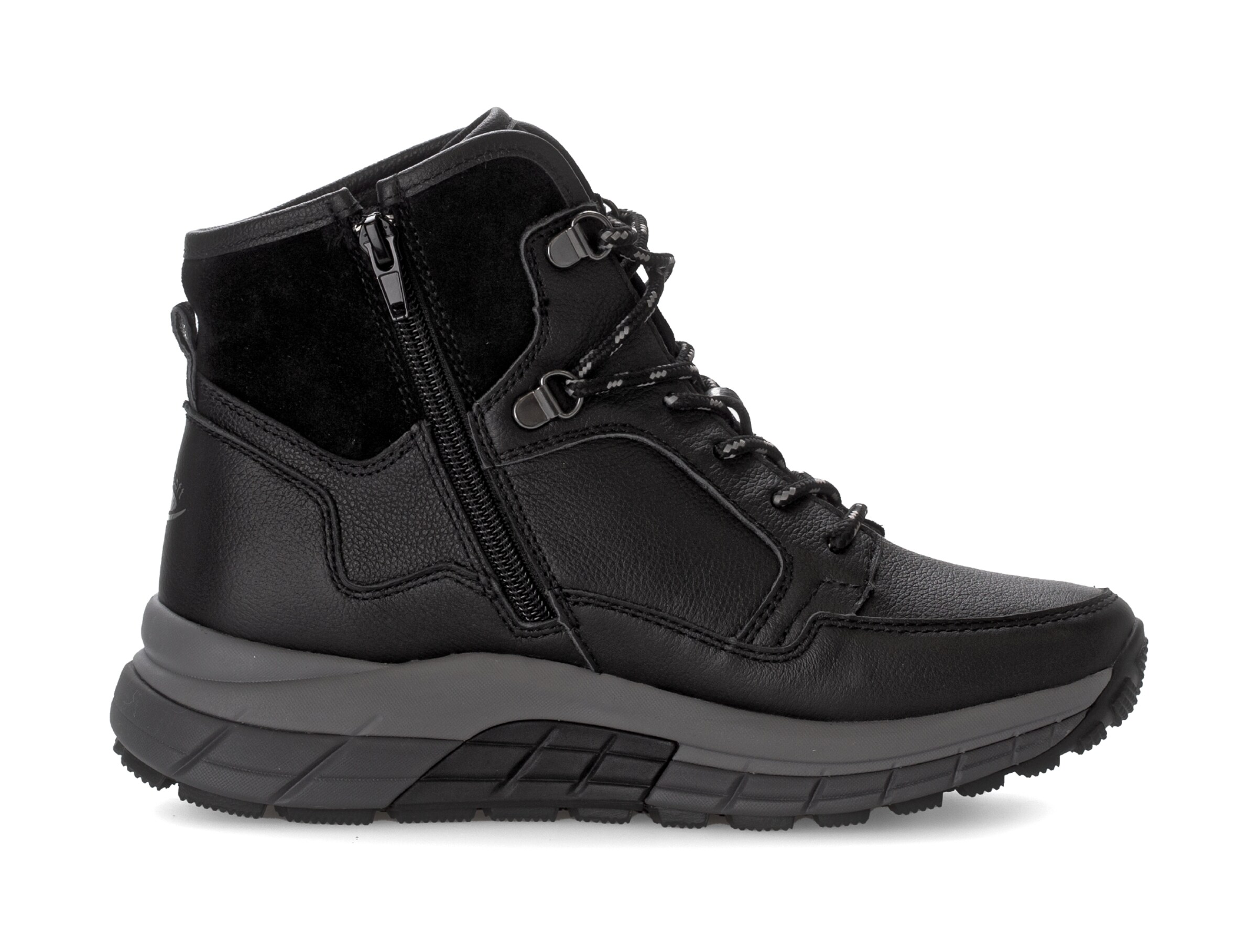 Gabor Rollingsoft Lace-Up Ankle Boots in Black