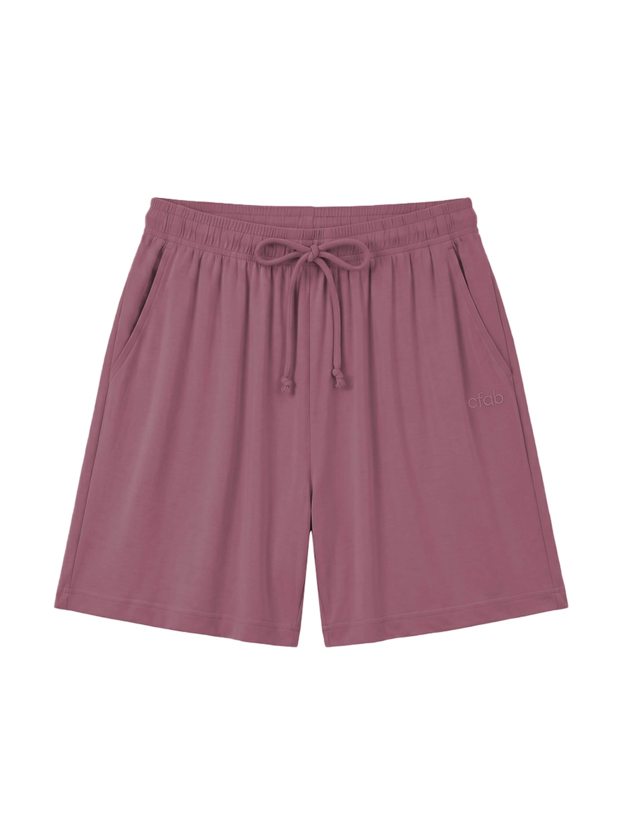 Pantalon de pyjama 'Pyjama Shorts' cfab en violet : devant