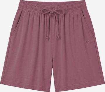 Pantalon de pyjama 'Pyjama Shorts' cfab en violet : devant
