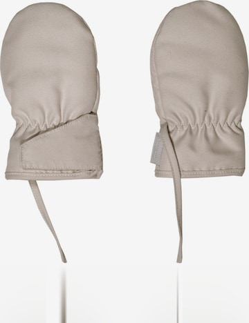 MAXIMO Handschuhe 'BABY-Thermofausthandschuhe ohne Daumen, Bindeband, Klettverschluß' in Beige: Vorderseite
