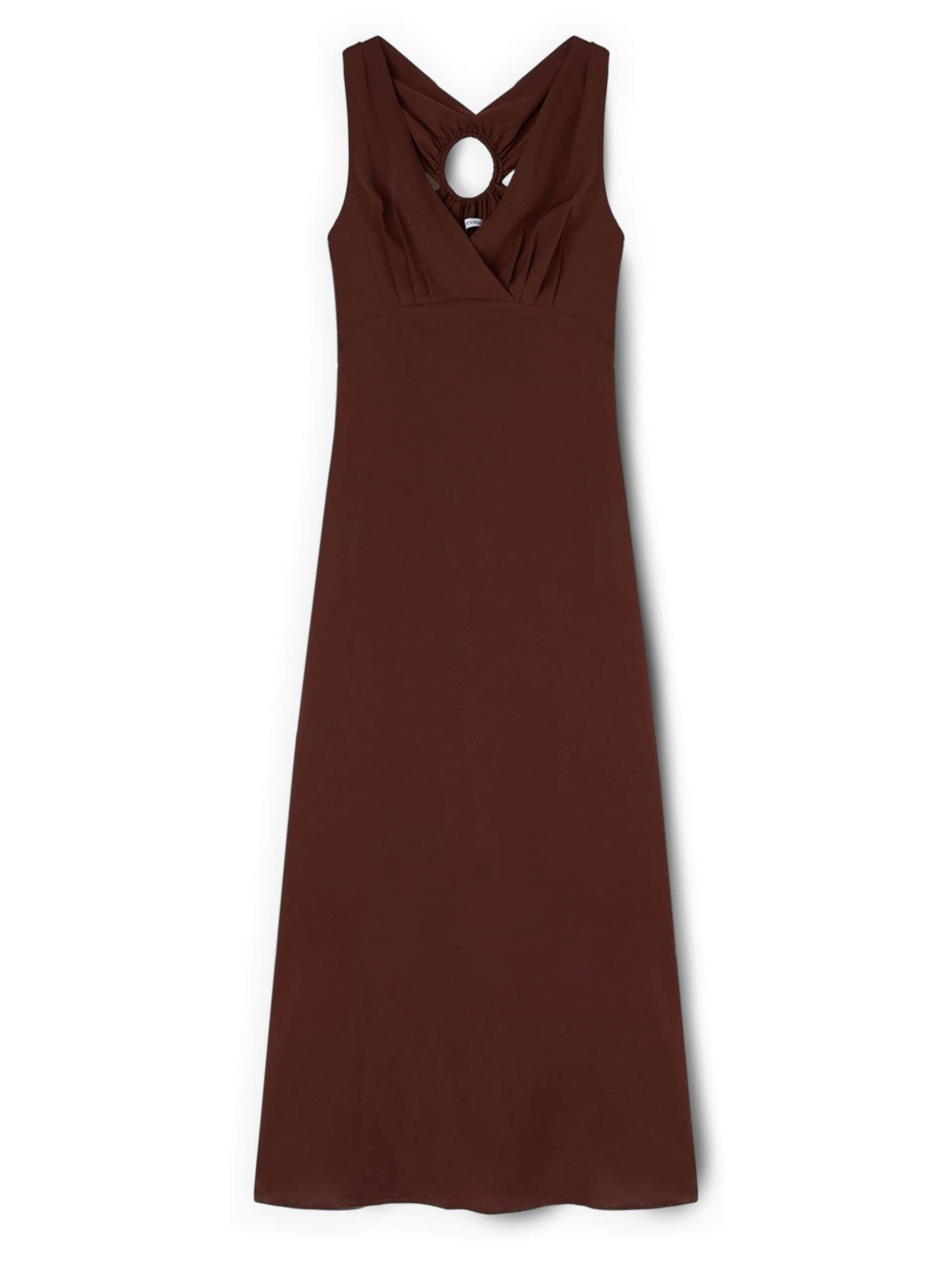Robe MOTIVI en marron : devant