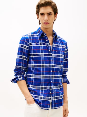 TOMMY HILFIGER Regular fit Button Up Shirt in Blue: front