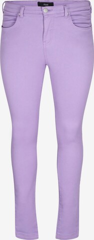 Coupe slim Jean Zizzi en violet : devant