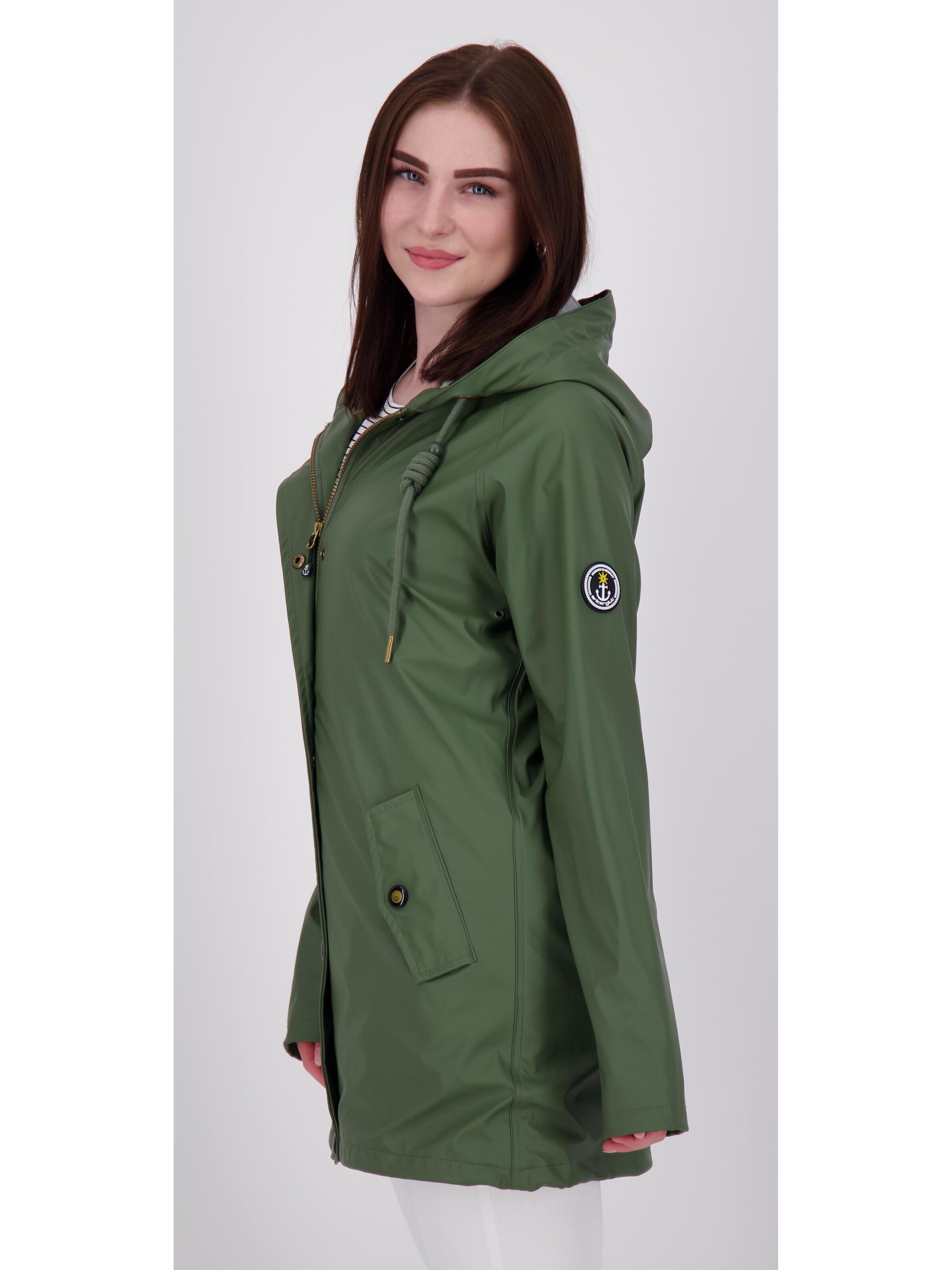 ankerglut Funktionsmantel 'Friesennerz II WMN'‌‌‌‌‌‌‌ in Grün