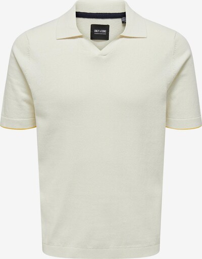 Only & Sons Jersey 'DAL' en blanco lana, Vista del producto