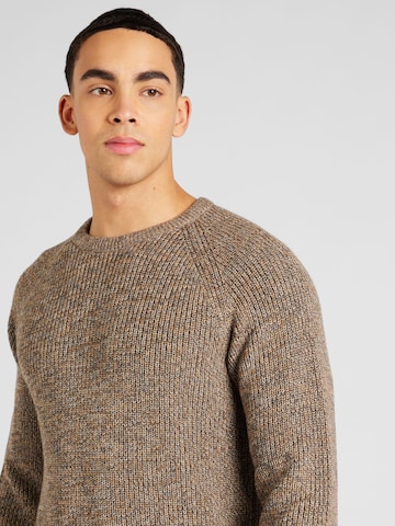 JACK & JONES Sweater in Brown