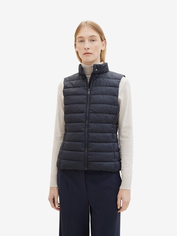 Gilet TOM TAILOR en bleu : devant