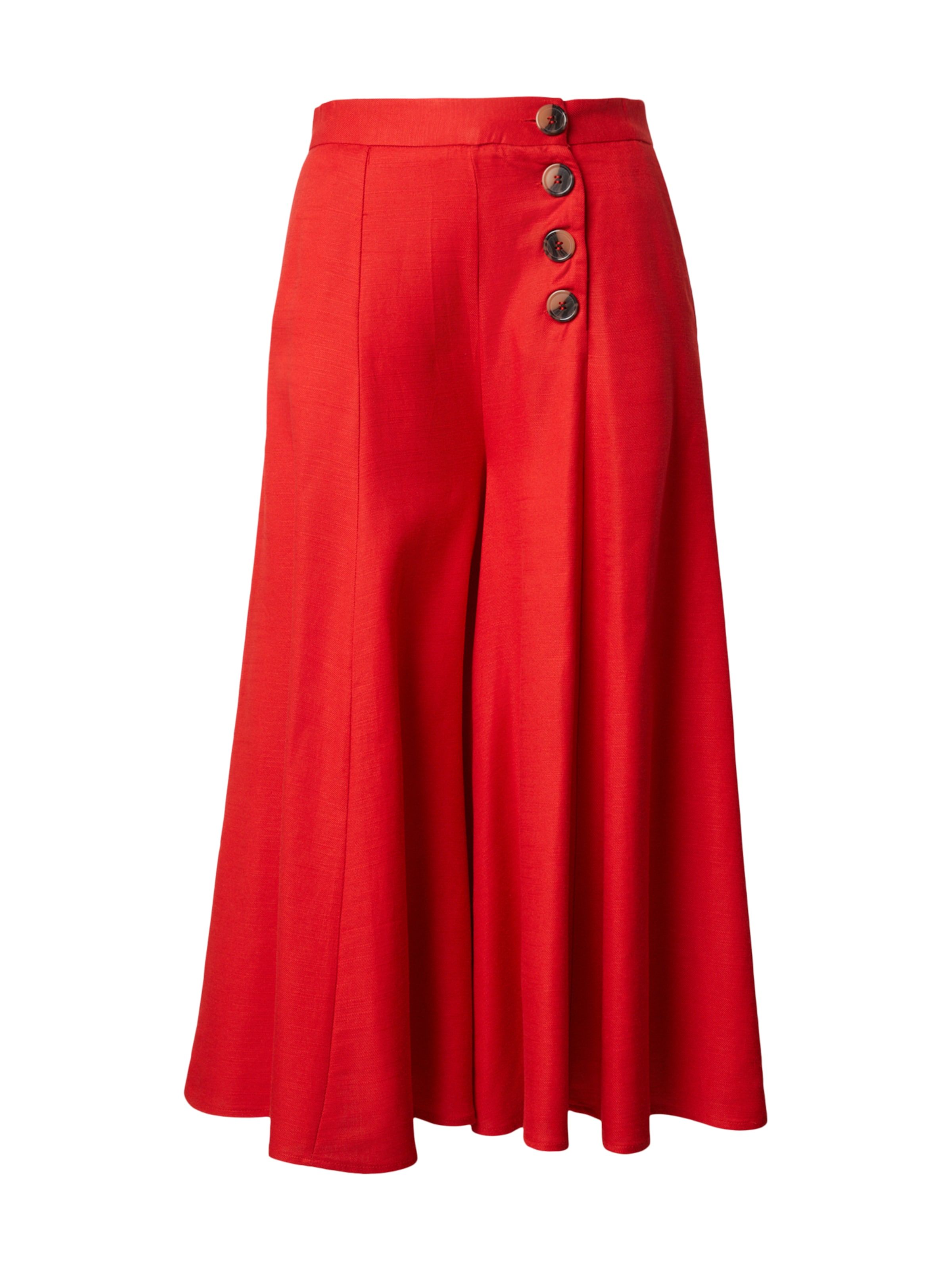 King Louie Široke hlačnice Hlače 'Dallas' | rdeča barva: sprednja stran