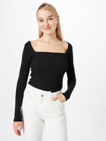 River Island Sweater in Black: front