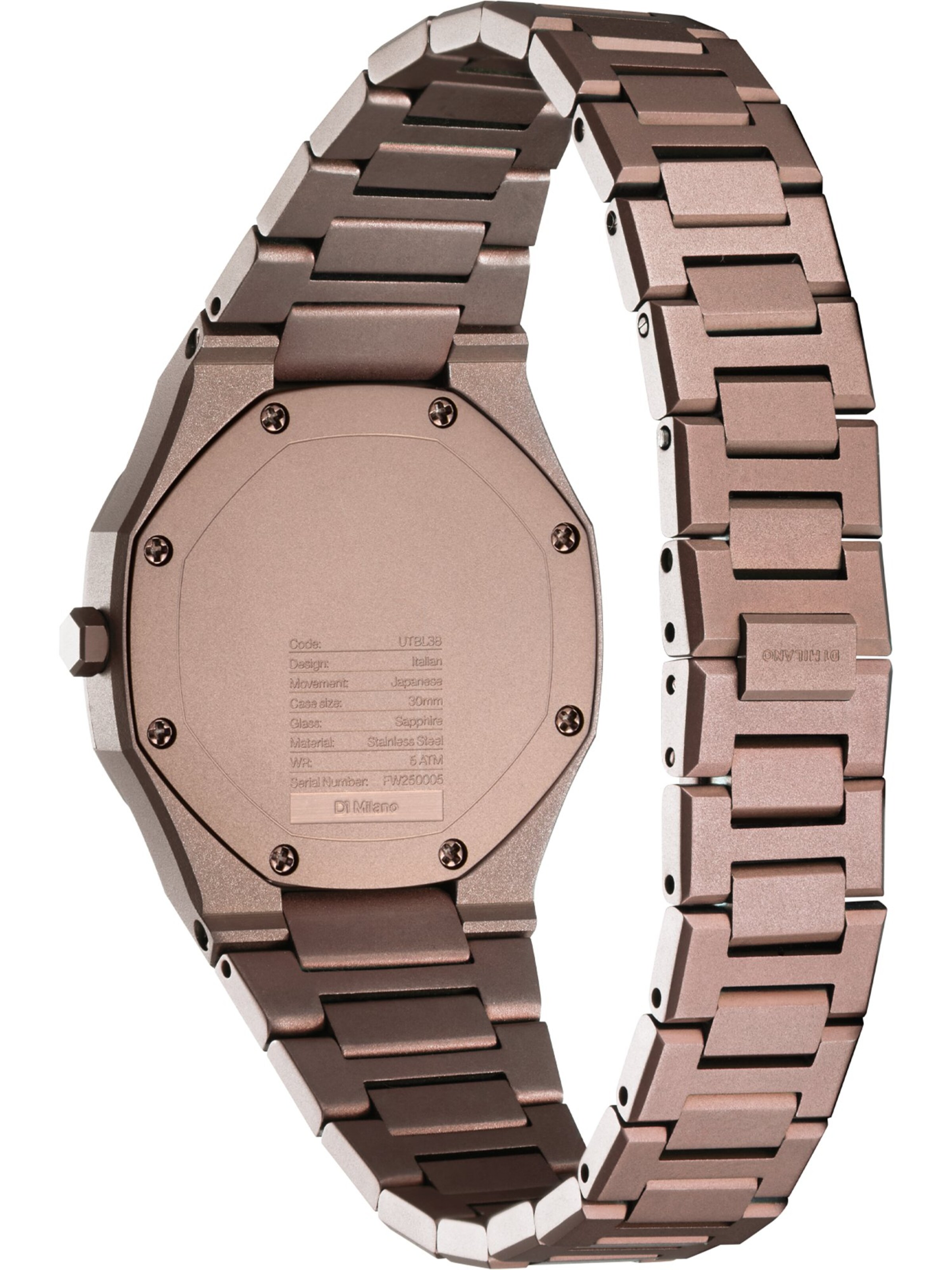 D1 Milano Uhr in Braun