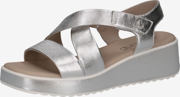 CAPRICE Sandale in Silber: Vorderseite
