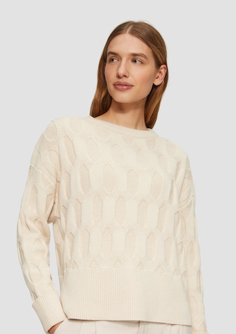 s.Oliver Trui in Beige: voorkant