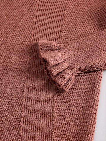 The Set - Vestido en marrón