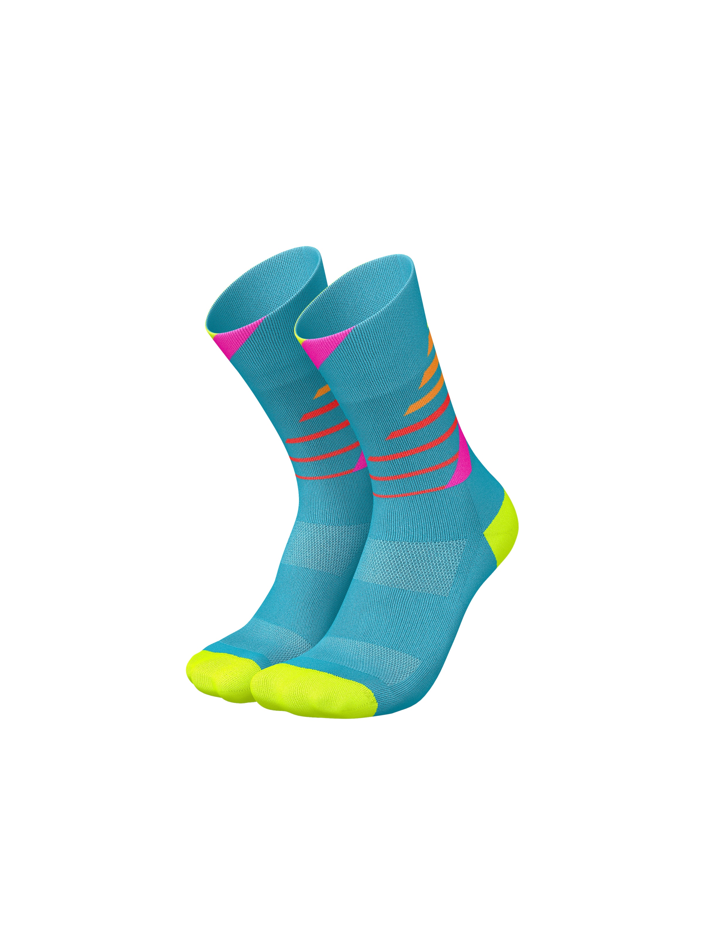 INCYLENCE Athletic Socks 'LADDERS' in Blue: front