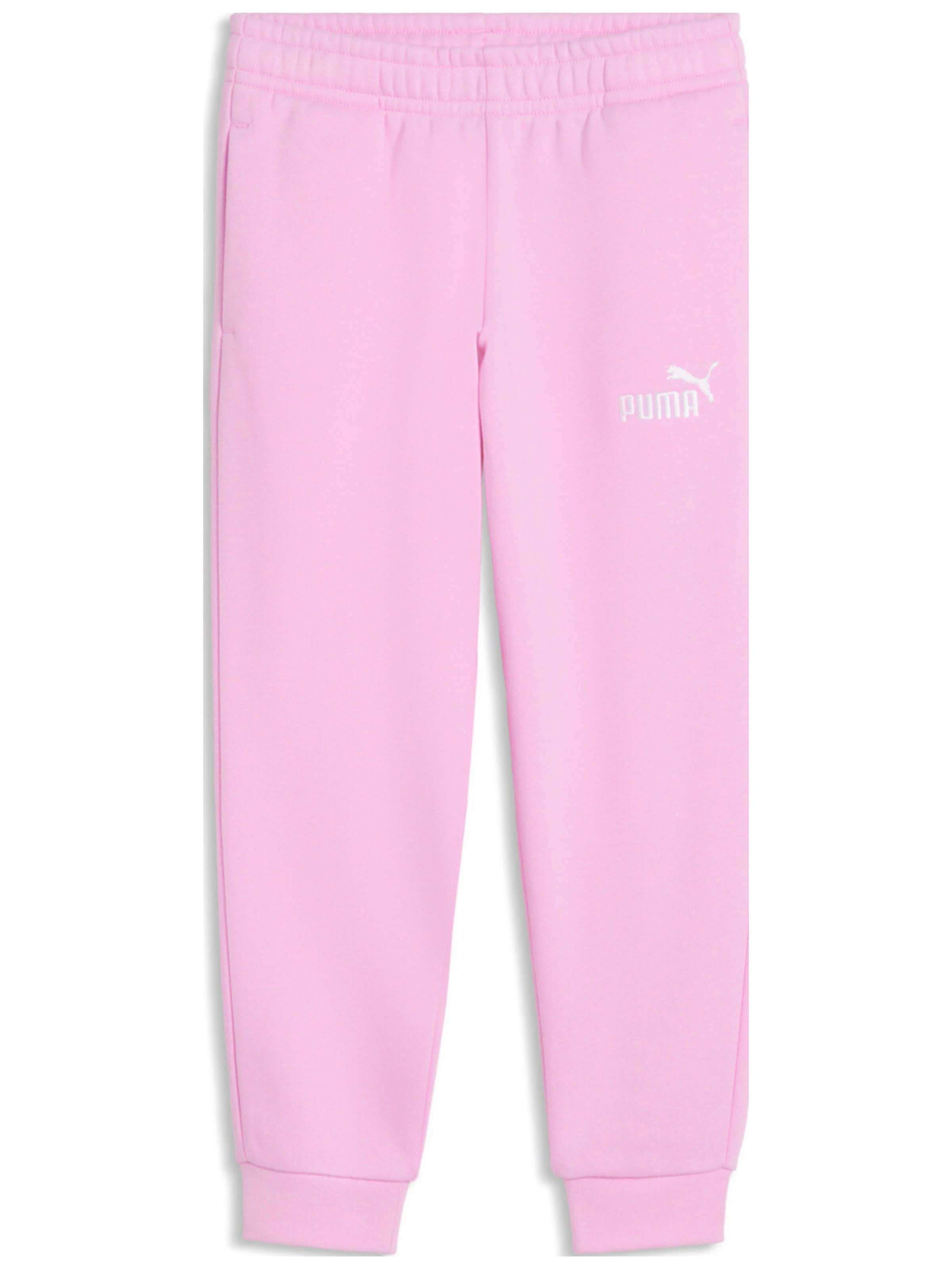 PUMA Regular Sporthose 'Puma Ess Small No.1 Logo Sweatpants Fl Ps'‌‌‌‌‌‌‌‌‌ in Pink: Vorderseite
