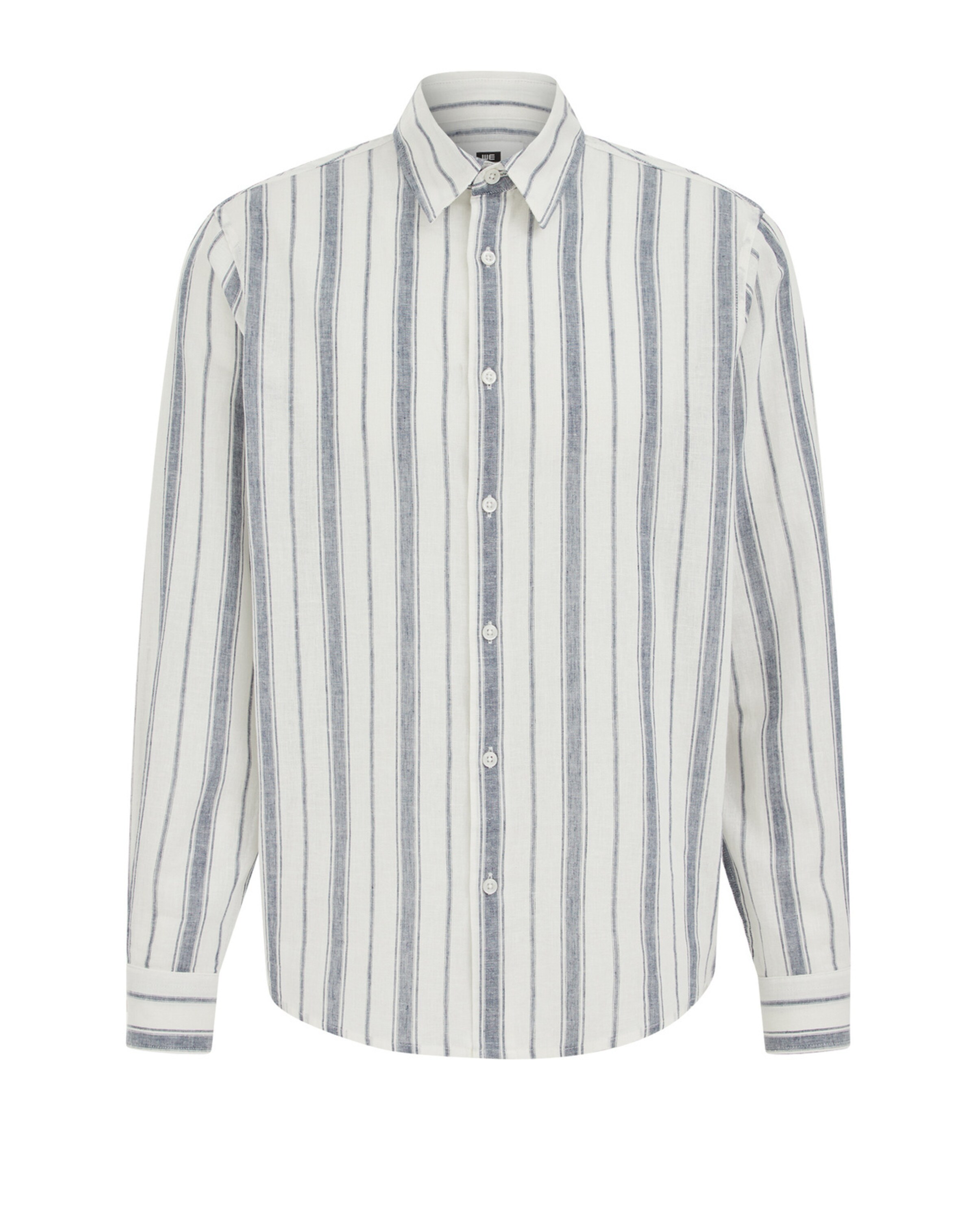 WE Fashion Triiksärk tumesinine / valge, Tootevaade