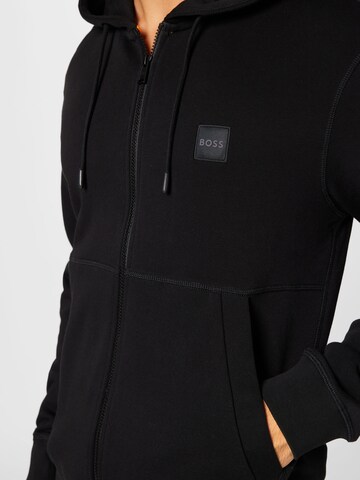 BOSS Orange Sweatjacke 'Zetalky' in Schwarz