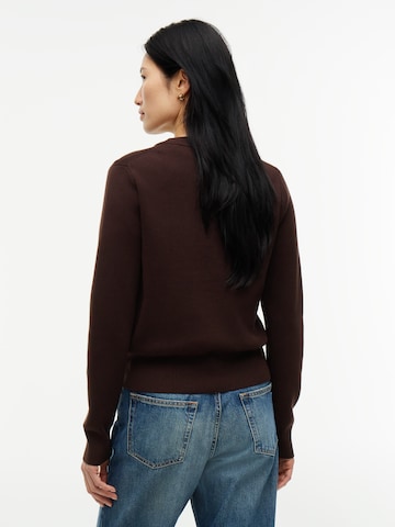 TOMMY HILFIGER Sveter 'FULL NEEDLE' - Hnedá