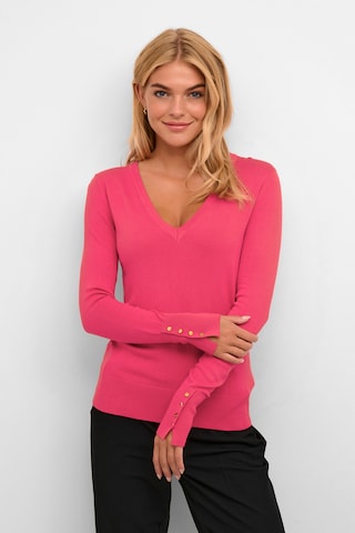 Pull-over 'Lizza' Kaffe en rose : devant