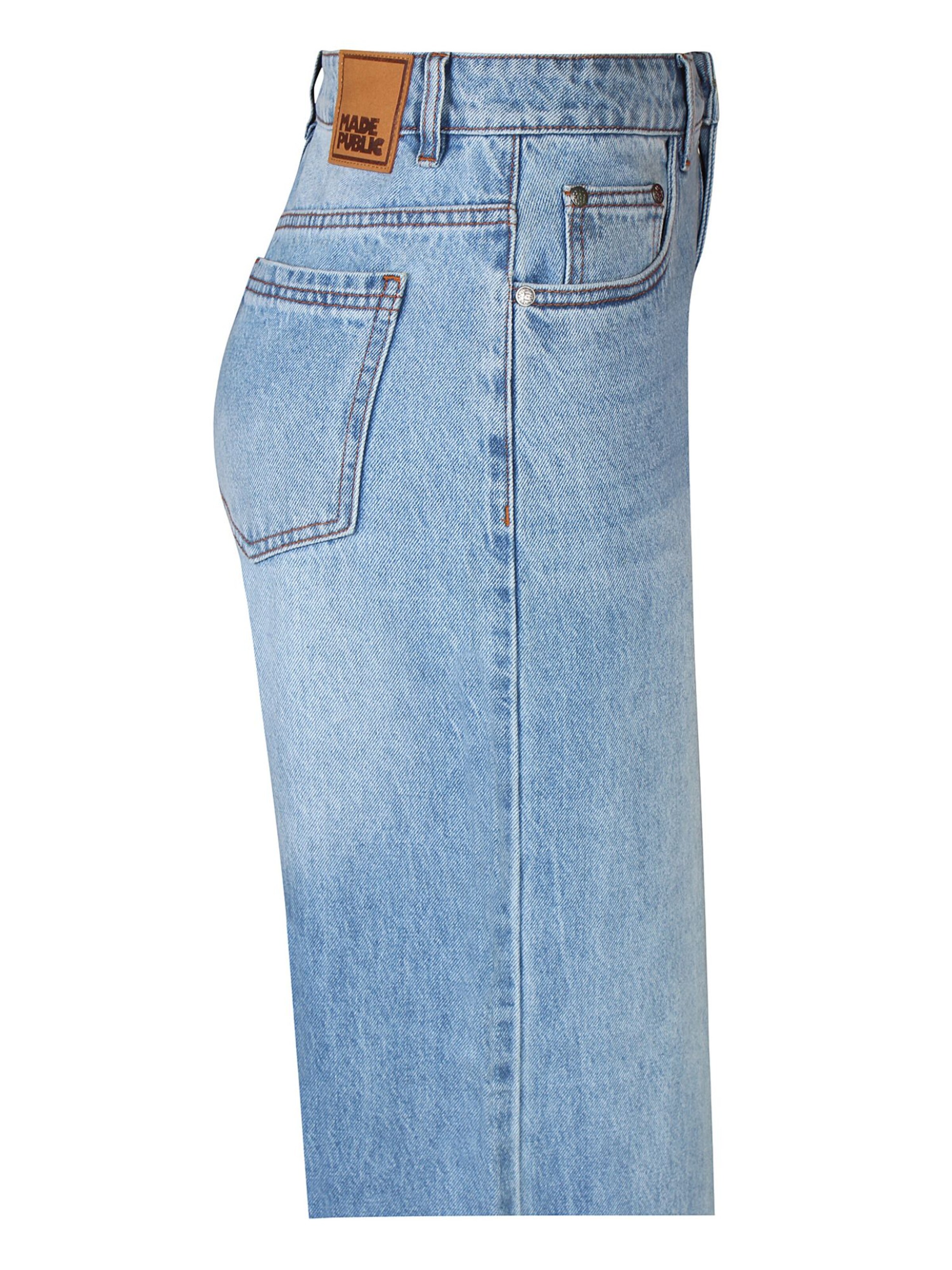 Wide Leg Jean 'Nova 003' Made Public en bleu