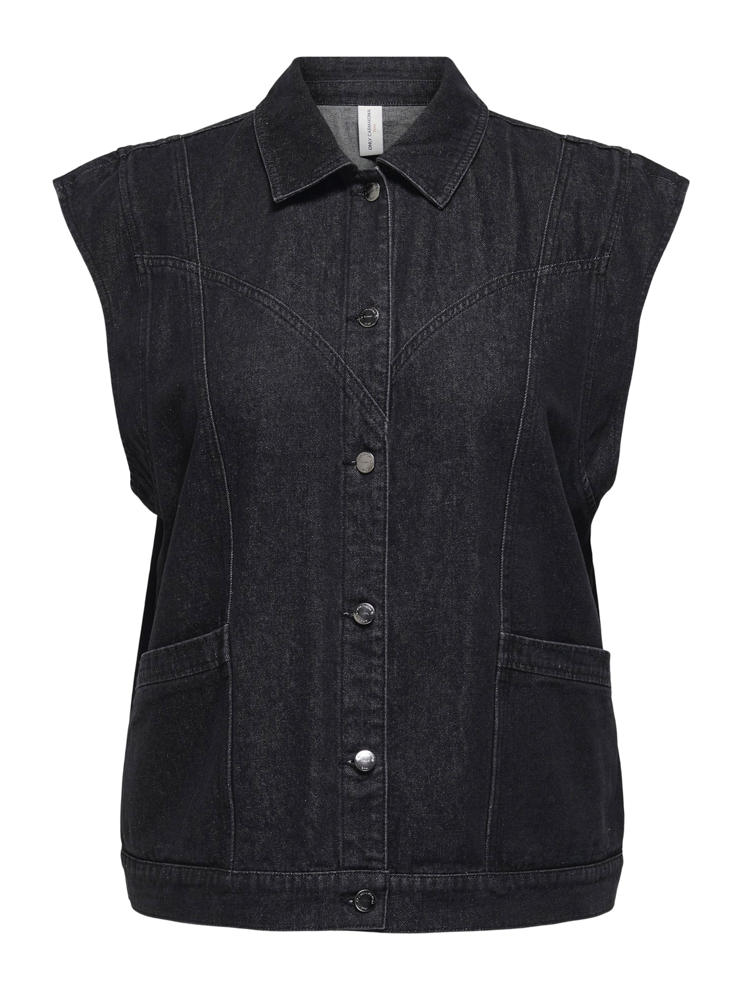 ONLY Carmakoma Vest 'CARKennedy' in Black: front