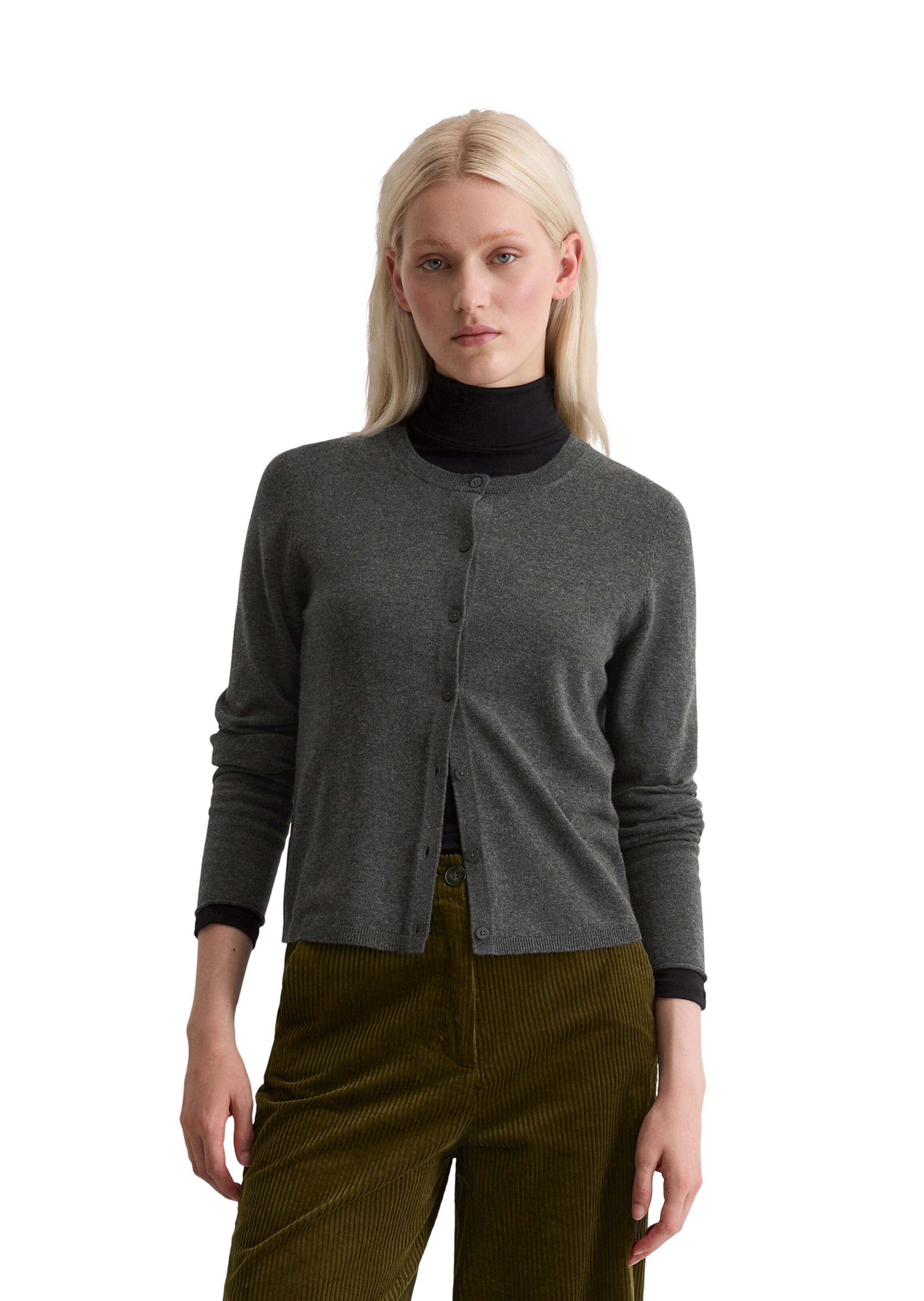 Marc O'Polo - Casaco de malha em cinzento: frente