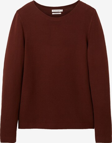 TOM TAILOR Sweater in Brown: front