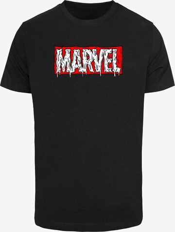 Merchcode Shirt 'Marvel Drip' in Zwart: voorkant