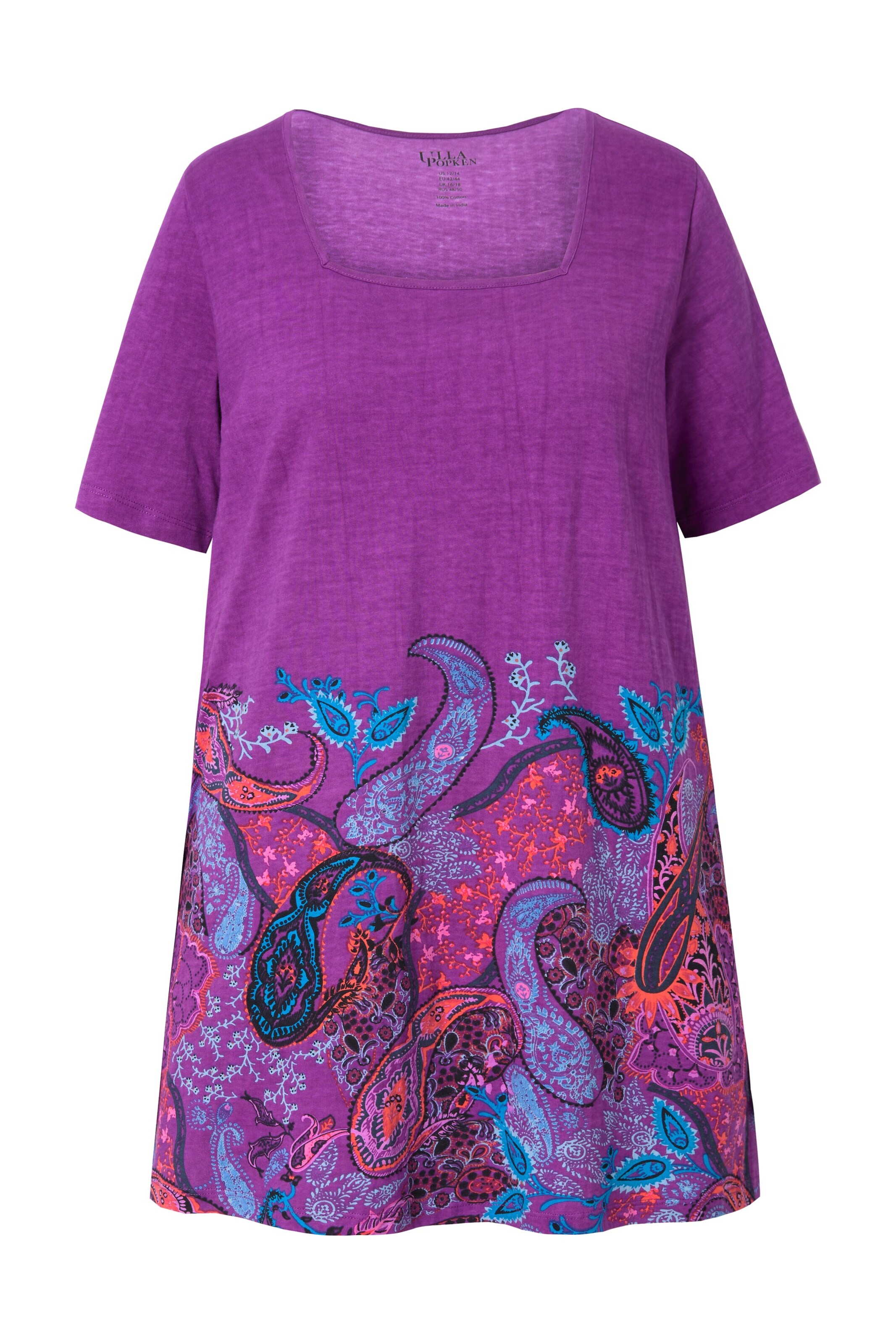 T-shirt Ulla Popken en violet : devant