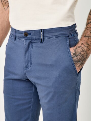 REDPOINT Slimfit Chinohose in Blau
