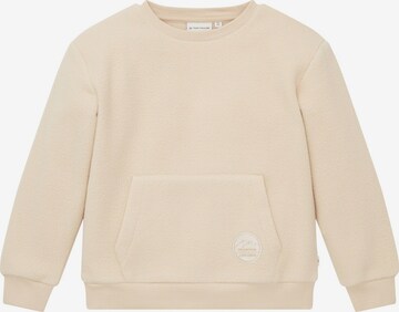 TOM TAILOR Sweatshirt in Beige: voorkant