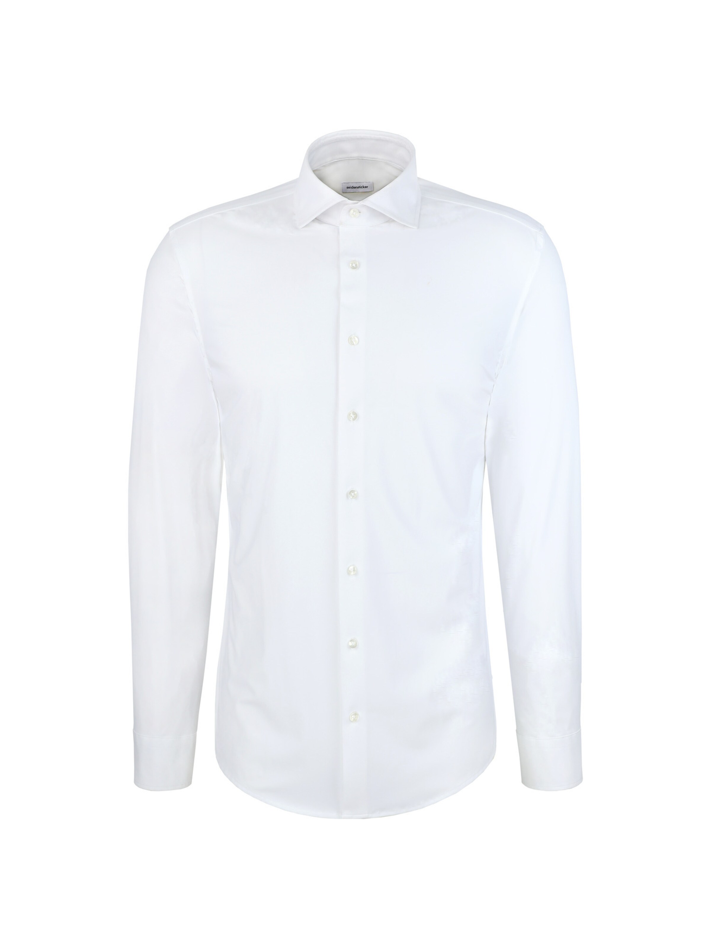 Coupe slim Chemise business 'Uni' SEIDENSTICKER en blanc : devant