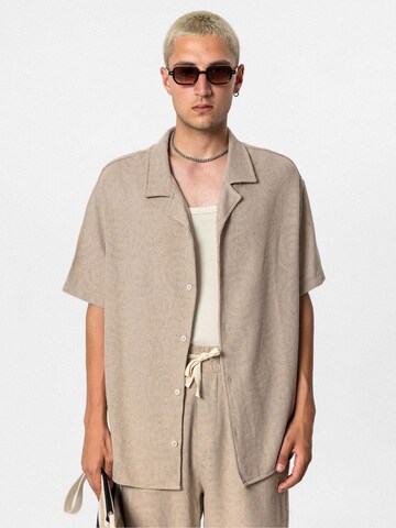 VAMOS CLO regular Skjorte 'Salvia' i beige