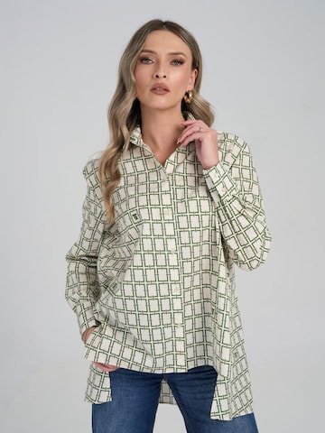 Couture de Marie Oversized shirt 'Petra' in Beige: voorkant