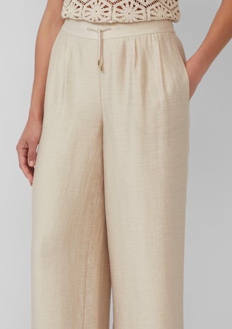 s.Oliver BLACK LABEL Loosefit Broek in Beige