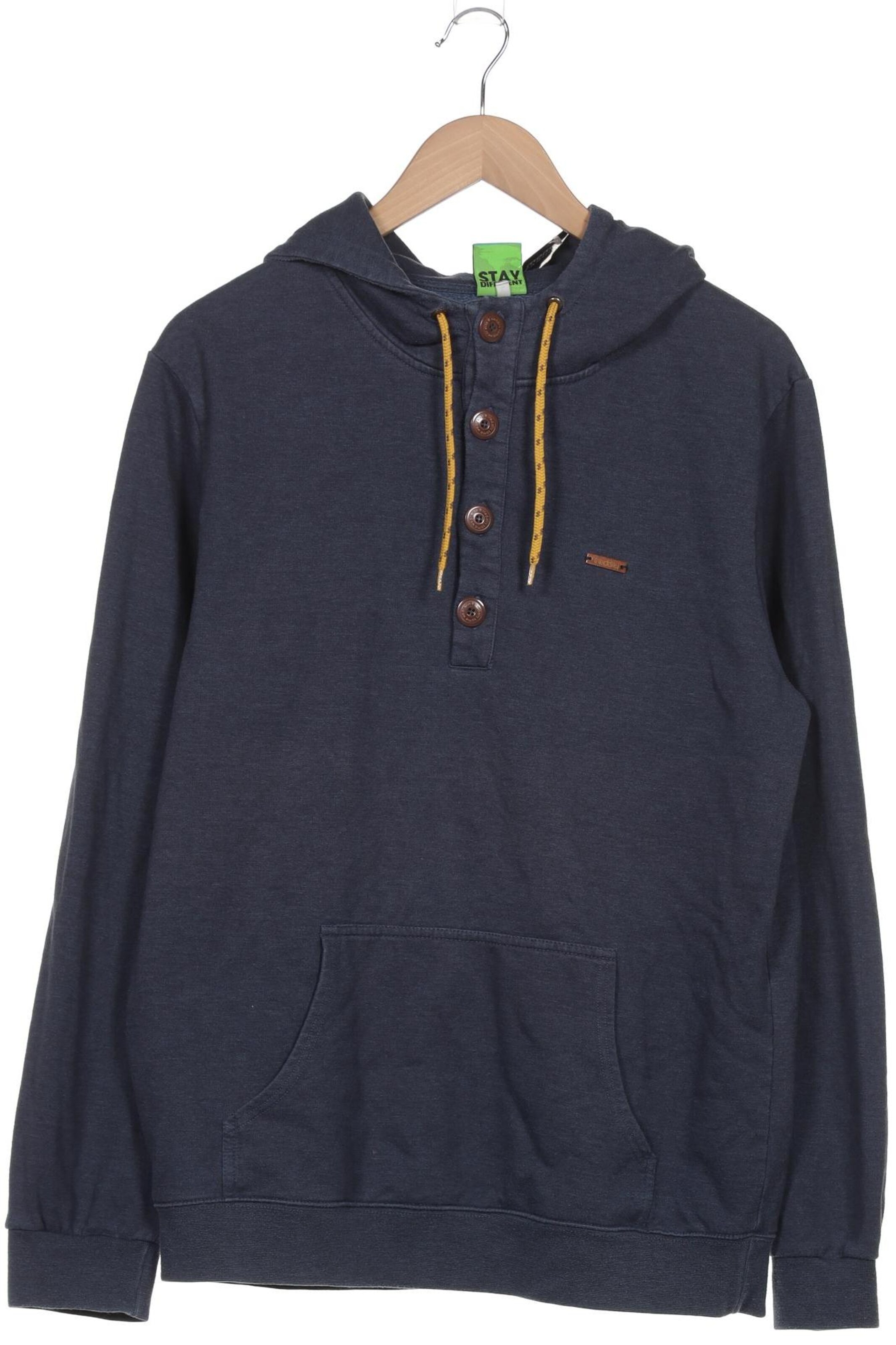 Iriedaily Sweatshirt & Zip-Up Hoodie in L in Blue: front