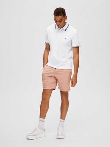 SELECTED HOMME Poloshirt 'Dante' in Weiß