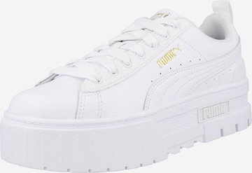 PUMA Matalavartiset tennarit 'Mayze' värissä valkoinen: etupuoli