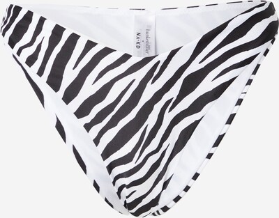 hunkemöller x NA-KD Bikini apakšdaļa 'Zebra', krāsa - melns / balts, Preces skats