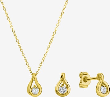 FIRETTI Jewelry Set in Gold: front