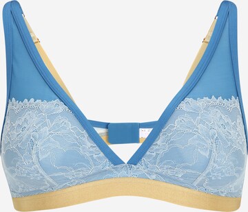 Mey Triangle Bra in Blue: front