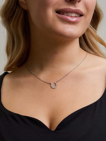 LUUK LIFESTYLE Necklace 'LUUK LIFESTYLE Halskette "Hufeisen"' in Silver: front