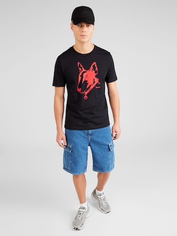 T-Shirt 'Dammock' HUGO en noir