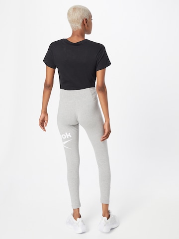 Reebok Skinny Sporthose in Grau